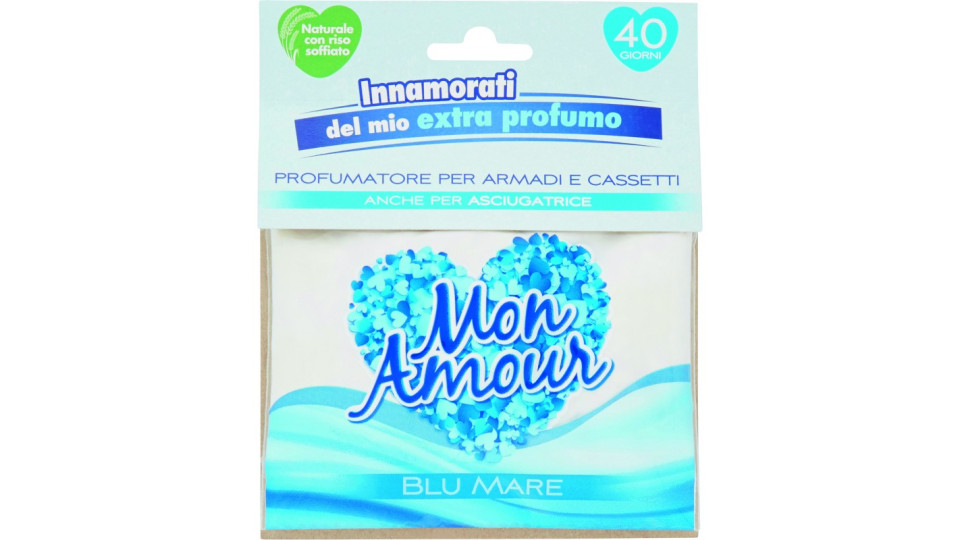 Mon Amour Profumatore per Armadi e Cassetti Blu Mare 12 gr.