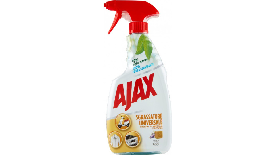 Ajax detersivo spray Sgrassatore Marsiglia e Lavanda 600 ml