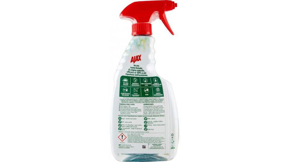 Ajax detersivo spray Sgrassatore Marsiglia e Lavanda 600 ml