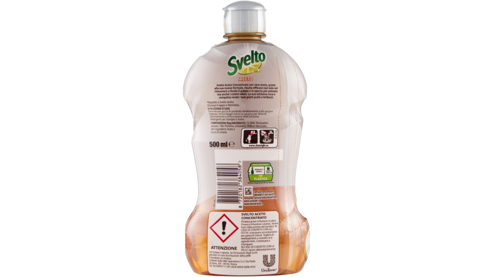 Svelto Aceto formula concentrata detersivo piatti 500 ml