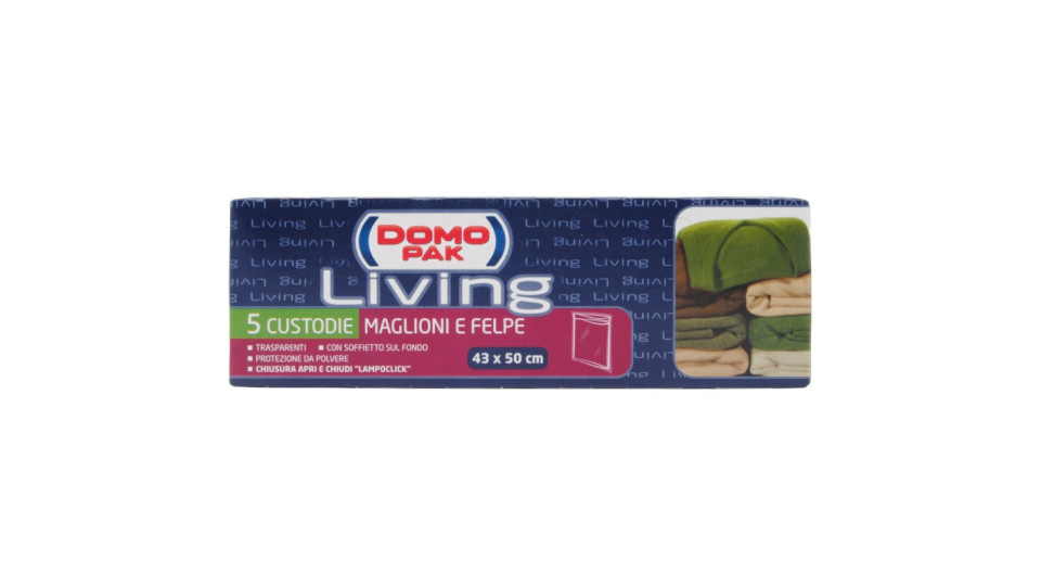 Domopak Custodie Maglioni Felpe cm.43x50 pz.5
