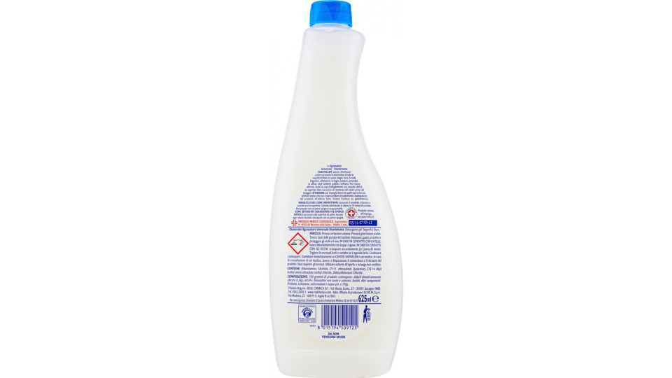 Chanteclair Sgrassatore Universale Disinfettante Ricarica 625 ml.