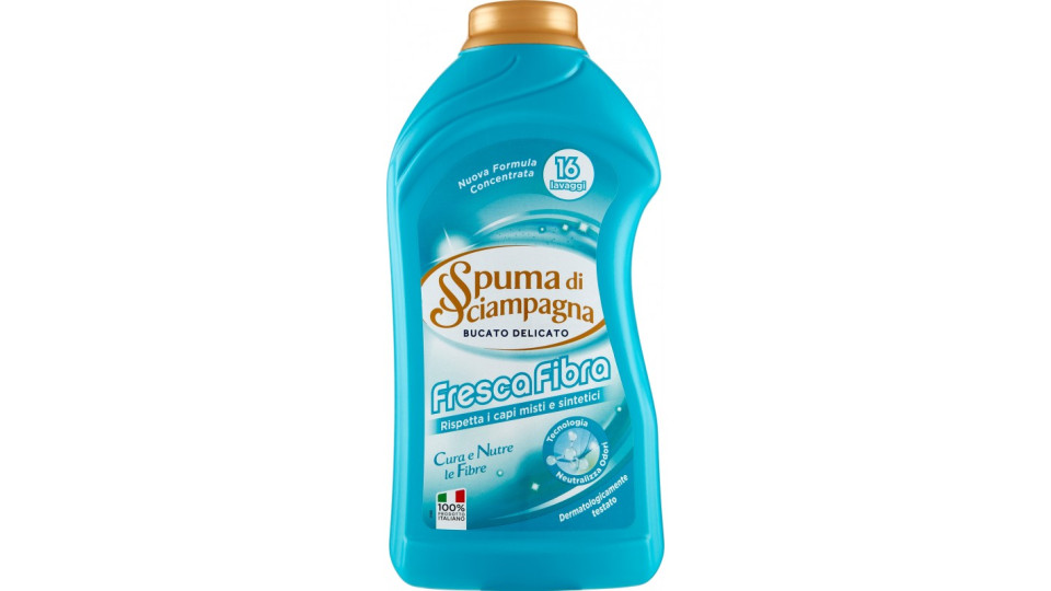 Spuma di Sciampagna Fresca Fibra Bucato Delicato 800 ml
