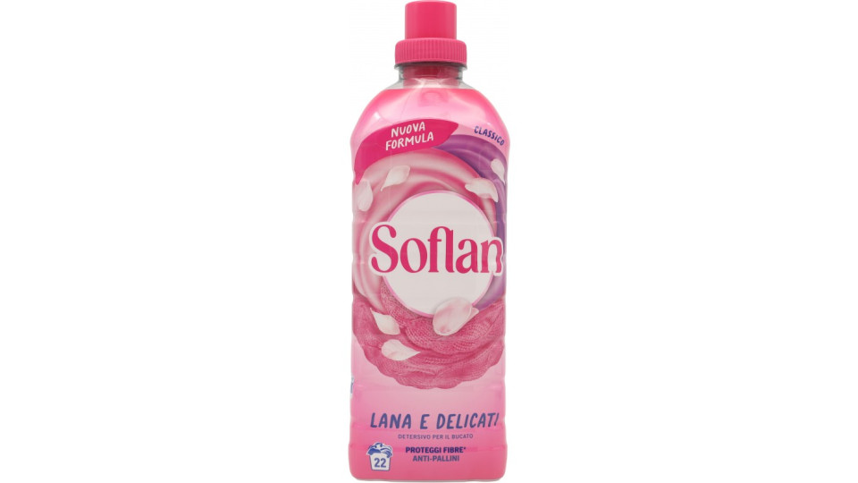 Soflan detersivo liquido Classic per lana, seta, sintetici 900 ml