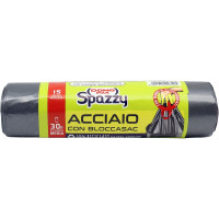 Sacco immondiziaacciaio domopak medi c/maniglia cm.52x60 pz.15