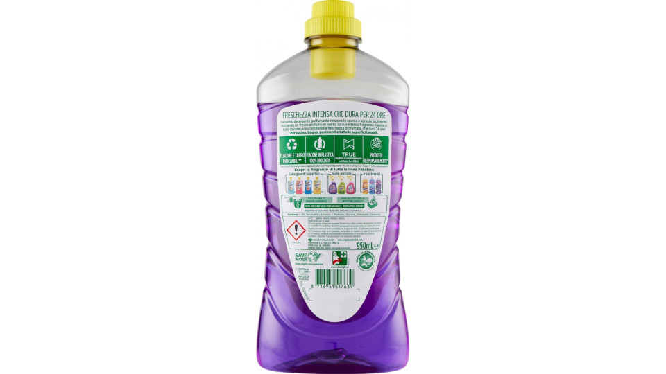 Fabuloso detersivo pavimenti Freschezza Lavanda profumo 24h 950ml