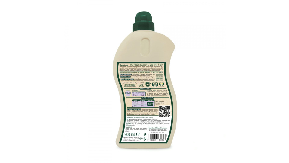Lavanderina ammorbidente fiorito bio 45 lavaggi ml.900