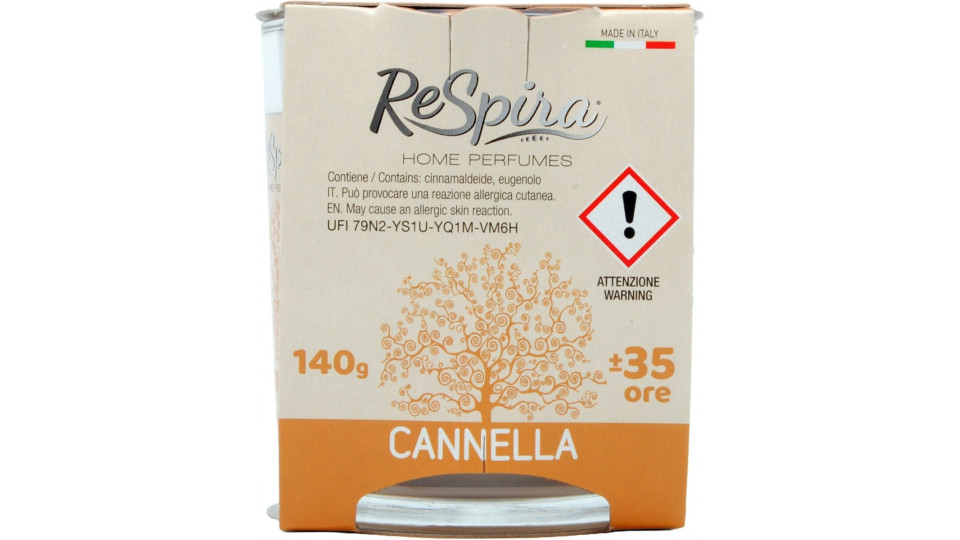 Respira candela profumata alla cannella gr.330