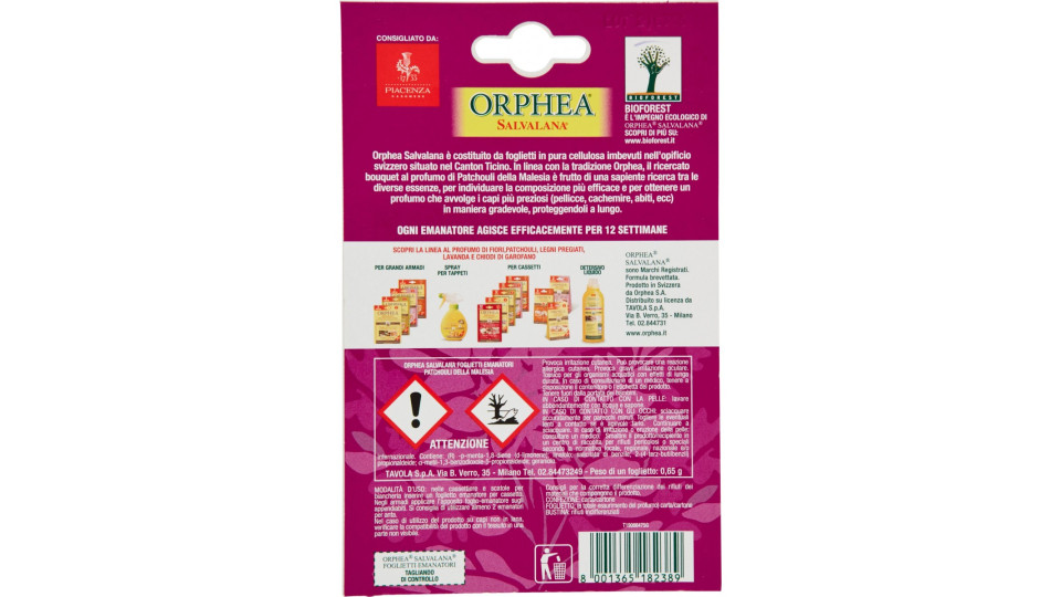 Orphea foglietti patchouli x12