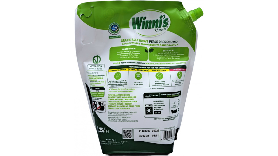 Winni's Ammorbidente Concentrato ai Fiori Bianchi ml.775...