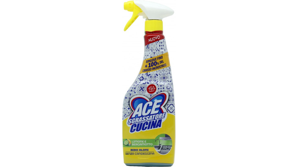 Ace Sgrassatore Cucina Limone e Bergamotto Senza Candeggina...