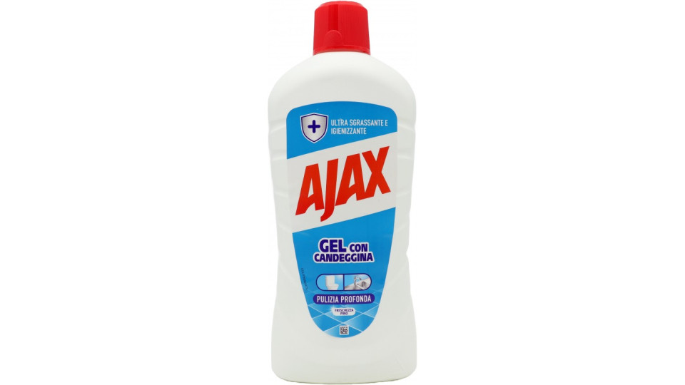 Ajax detersivo pavimenti gel con candeggina e Pino...
