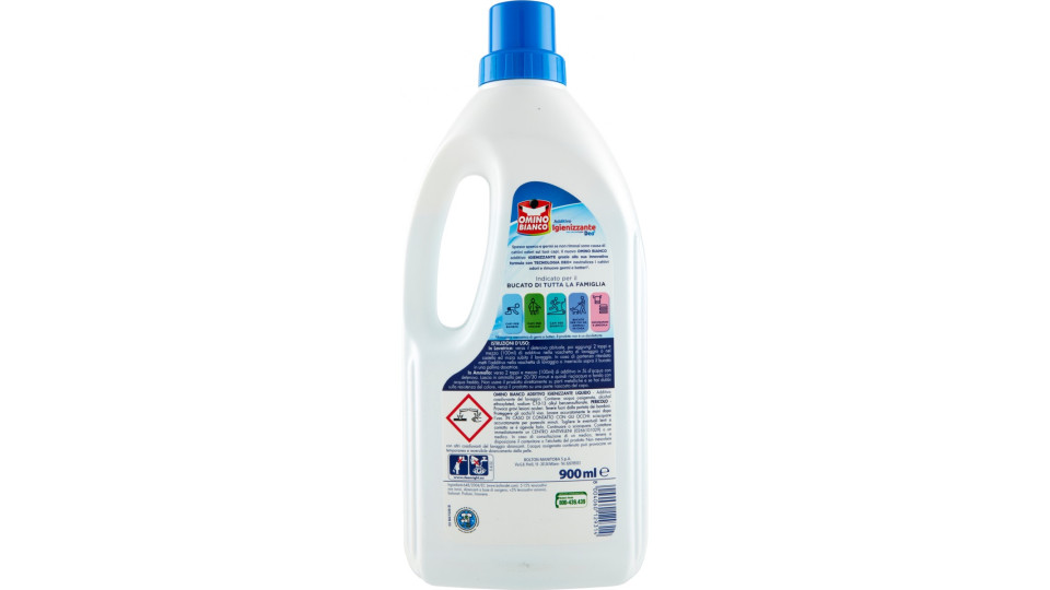 Omino Bianco Additivo Igienizzante con tecnologia Deo+ 900 ml.