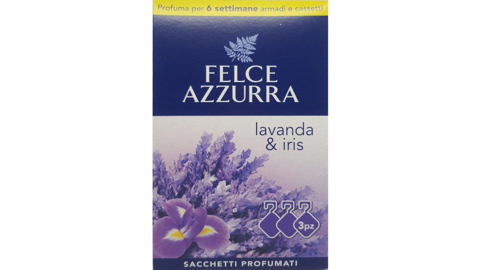 Felce Azzurra Sacchetti Profumati lavanda & iris 3 pz