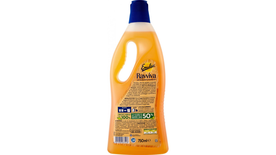 Emulsio Ravviva Detergente Parquet Olio di Mandorla e Legno di...