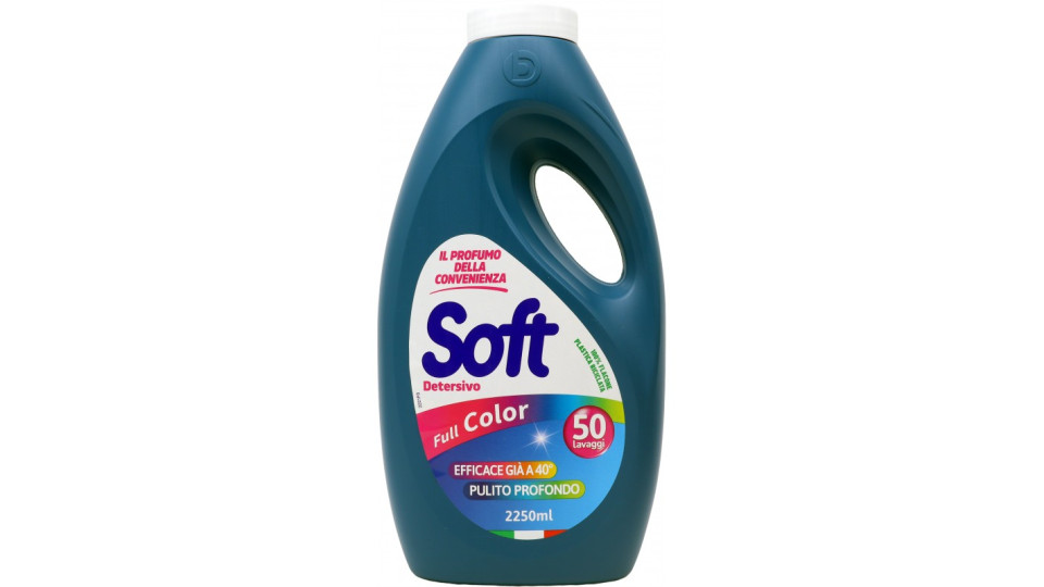 Soft detersivo lavatrice full color 50 lavaggi lt.2,25