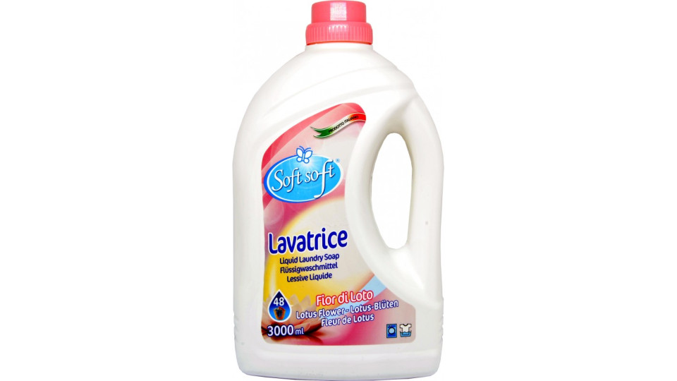 Soft soft lavatrice fior di loto 48 lavaggi 3 litri