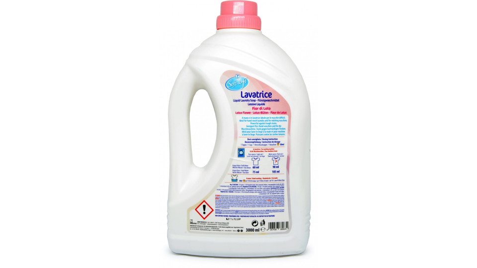 Soft soft lavatrice fior di loto 48 lavaggi 3 litri