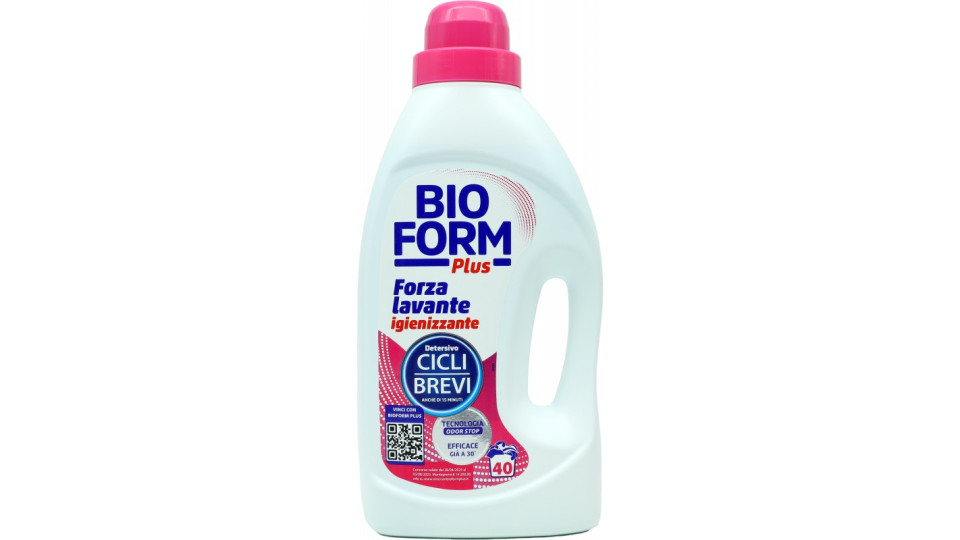 Bioform plus lavatrice igienizzante cicli brevi lt.1,6