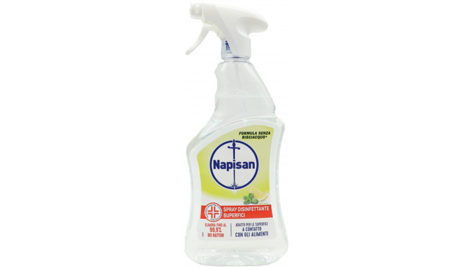 Napisan Spray Disinfettante Superfici Limone e Menta 740 mL
