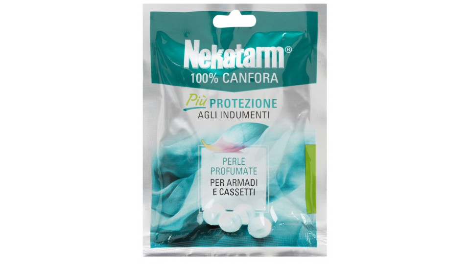 Nekatarm 100% Canfora Perle Profumate per Armadi e Cassetti 50 g