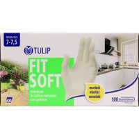 Tulip guanti lat fit soft mis.7-7.5 x100