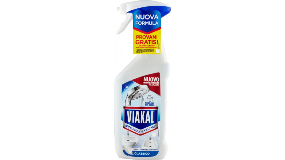 Viakal Detersivo Anticalcare Bagno e Cucina Classico Spray 470 ml