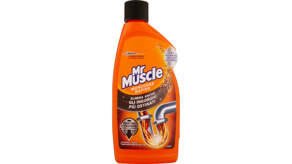 Mr Muscle Monodose Rapido tubi scarico gel 500 ml