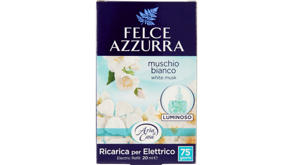 Felce azzurrsa elettrico ricarica muschio bianco