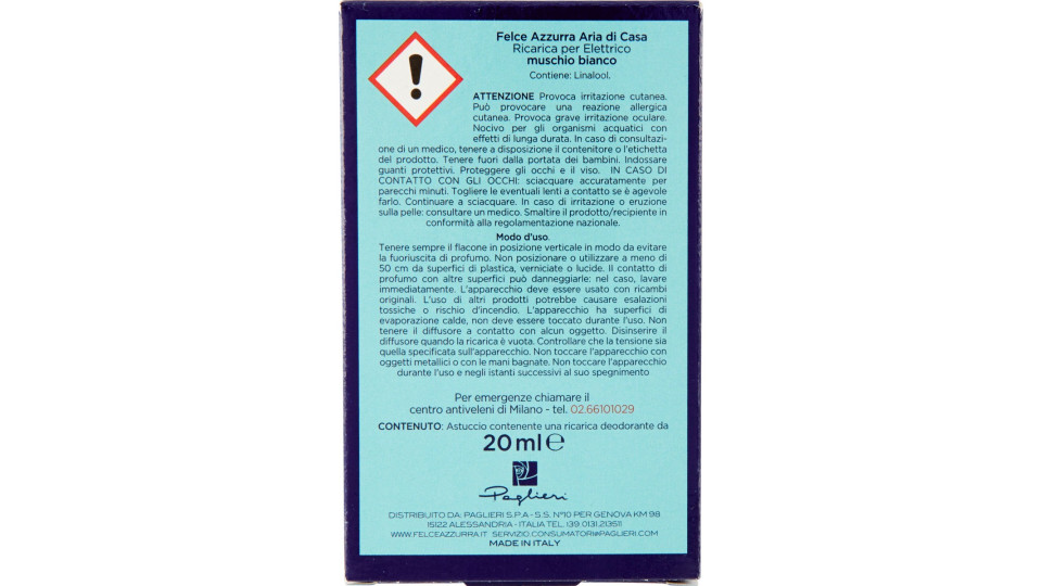 Felce azzurrsa elettrico ricarica muschio bianco