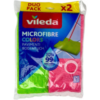 Vileda panno pavimenti Microfibra Colors cm.50x40 2 pz