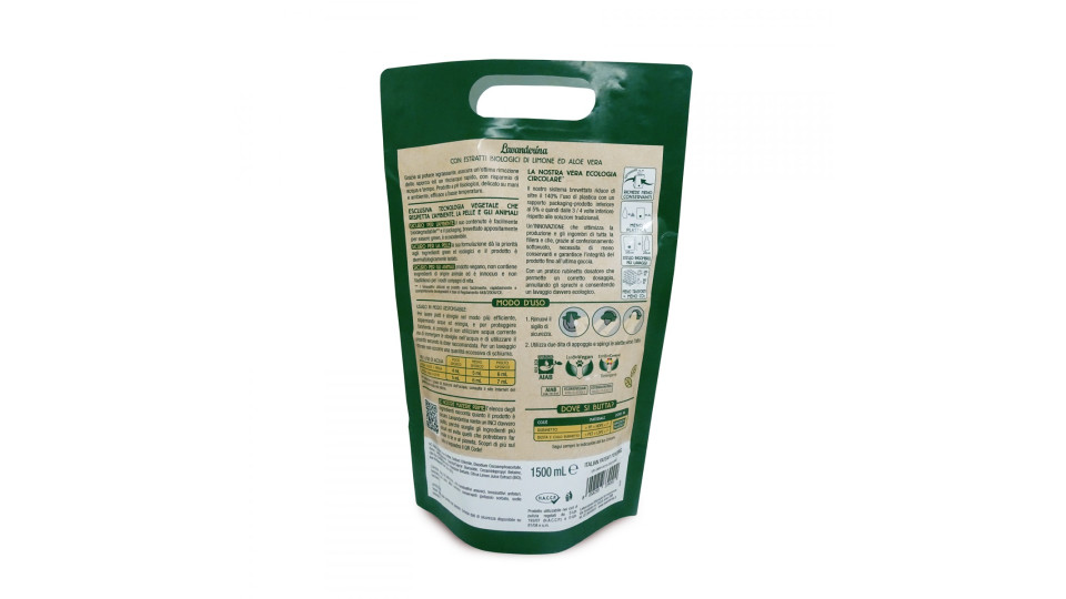 Lavanderina piatti a mano limone eco lt.1,5