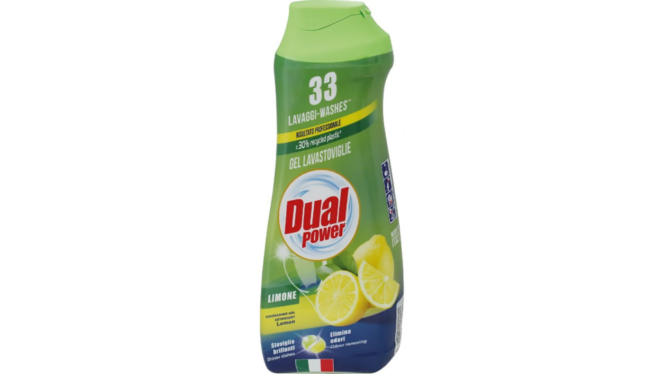 Dual Power gel lavastoviglie limone ml.660