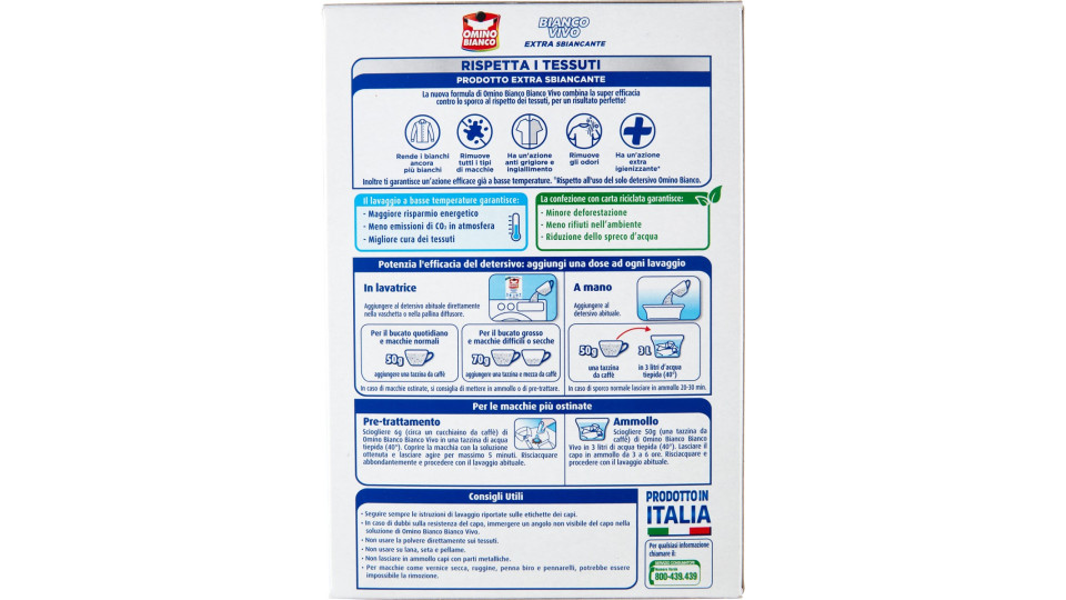 Omino Bianco Bianco Vivo Polvere 500 g