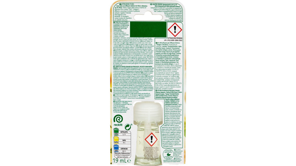 Air Wick Profumatore per Ambienti Vaniglia e Thè Bianco...