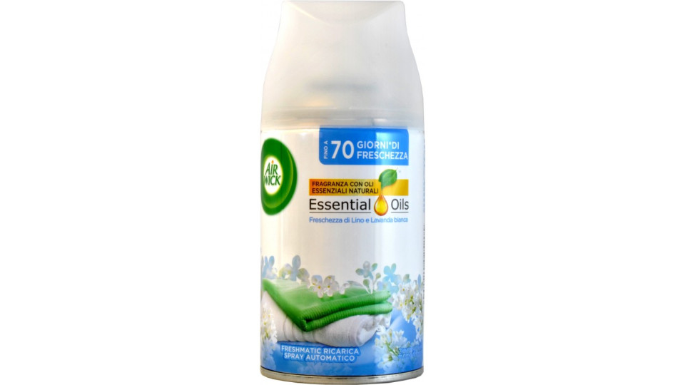 Air Wick Freshmatic Freschezza Lino e Lavanda Spray Automatico...