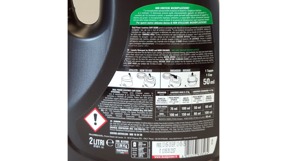 Dual power lavatrice capi scuri lt.2