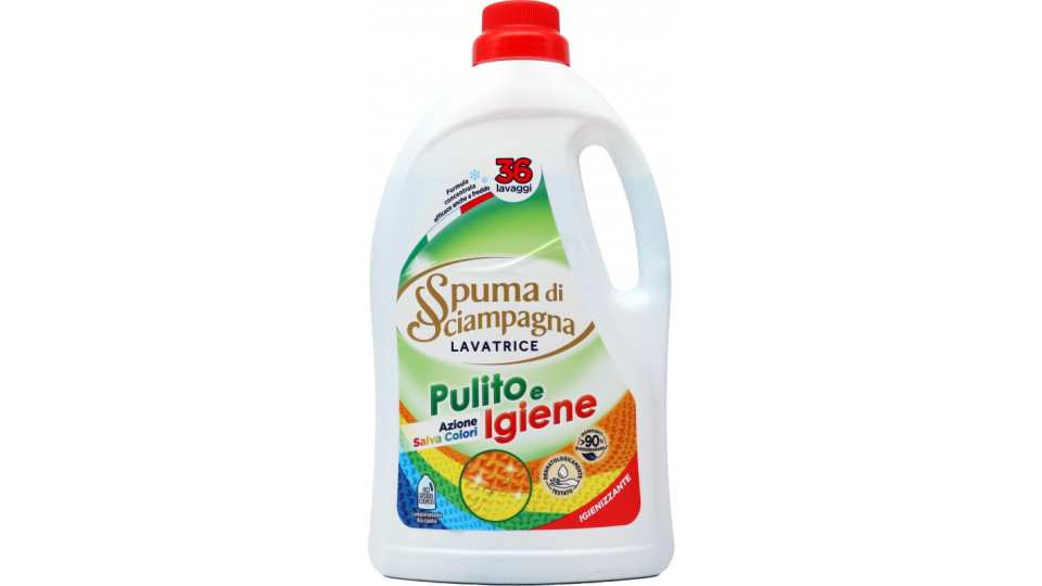 Spuma di Sciampagna Pulito e Igiene Lavatrice Igienizzante...