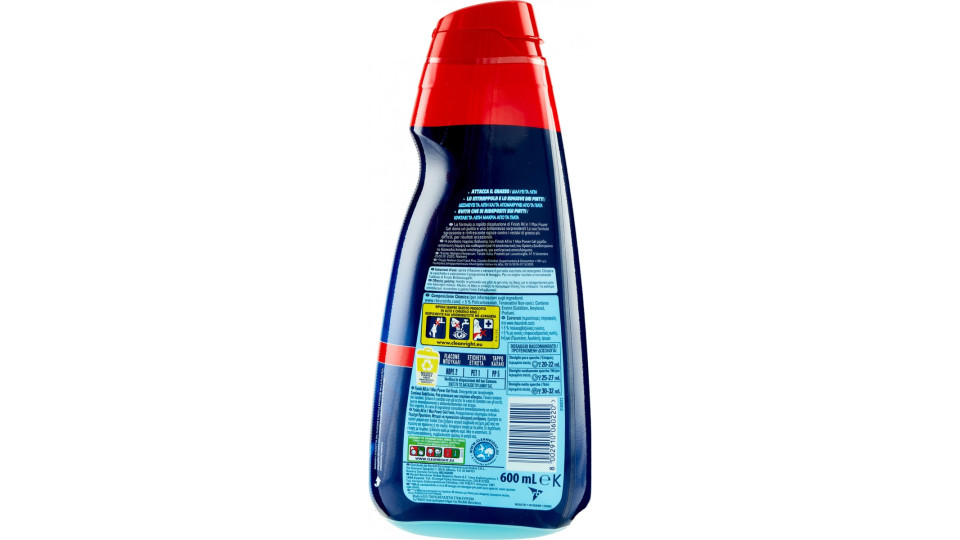 Finish All in 1 Max Power Gel 3X Poteri Sgrassanti Fresh 600 mL