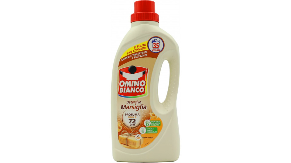 Omino Bianco Detersivo Lavatrice Liquido Marsiglia 35 Lavaggi...