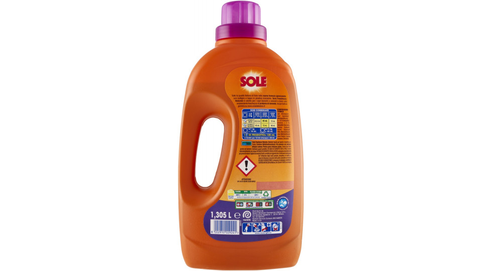 Sole Detersivo lavatrice Freschezza Naturale Lavanda 29...