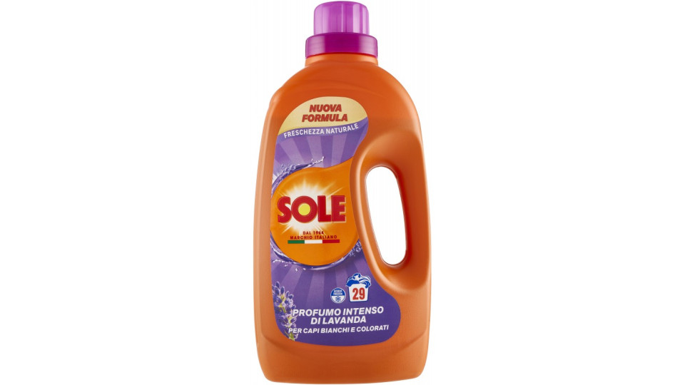 Sole Detersivo lavatrice Freschezza Naturale Lavanda 29...
