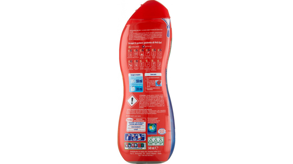 PRIL Excellence Duo Gel Anti Odore 540ml