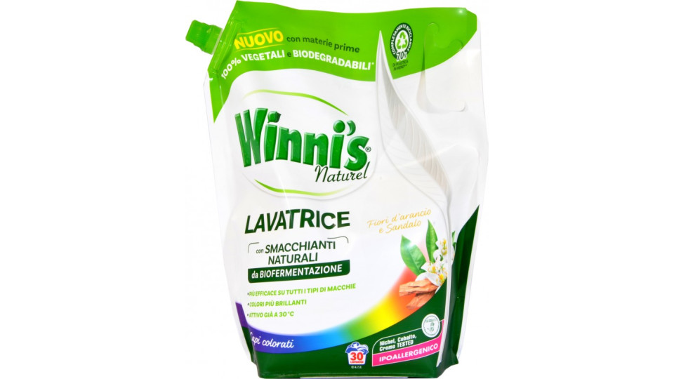 Winni's detersivo liquido lavatrice ecoformato lt.1.35
