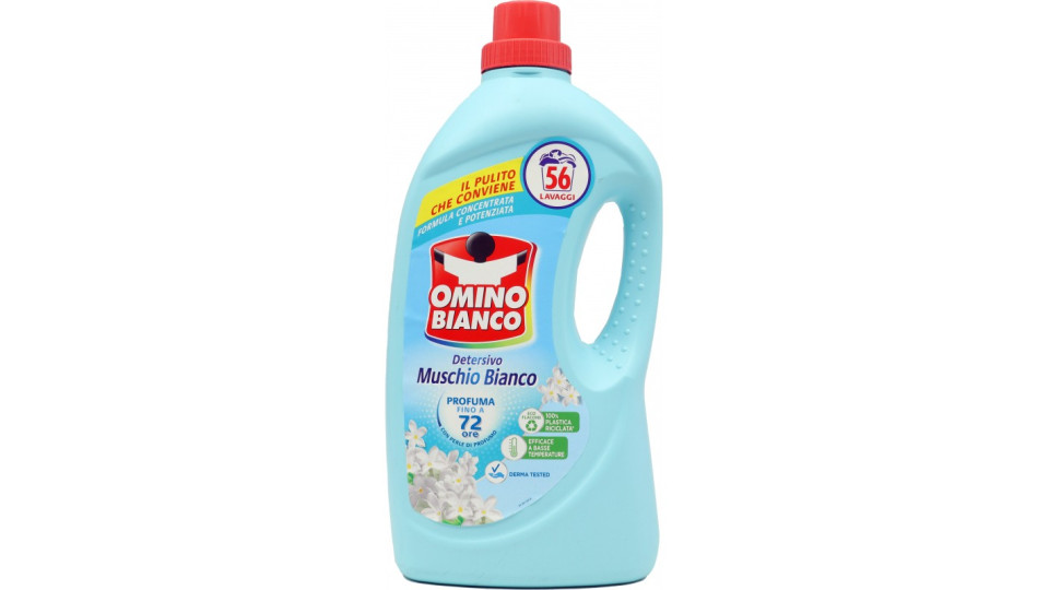 Omino bianco detersivo lavatrice muschio lt.2.24 56 lavaggi