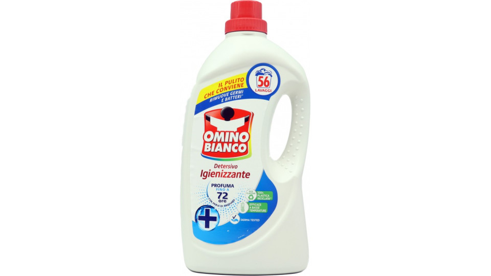 Omino bianco detersivo lavatrice igienizzante lt.2,24 56 lavaggi