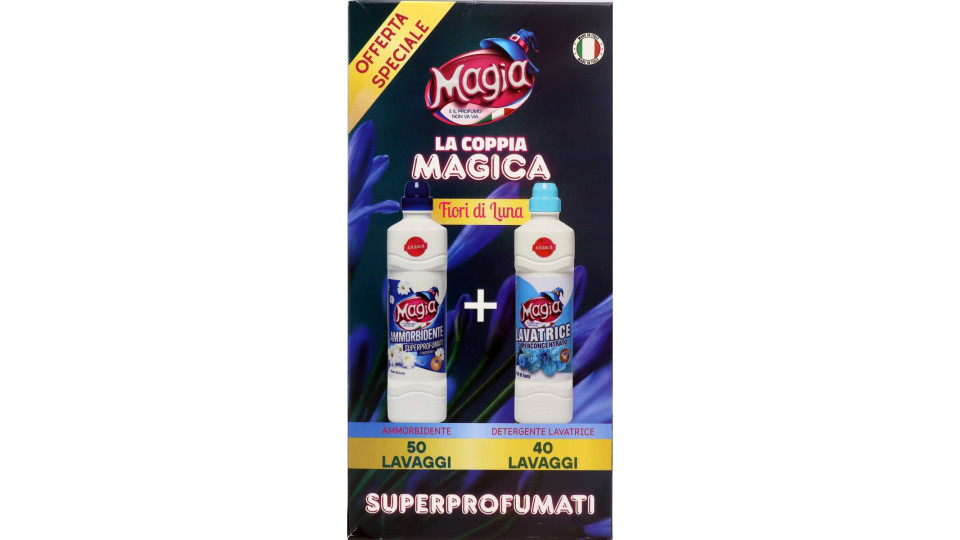 Magia ammorbidente e detersivo lavatrice fior di luna kg.2