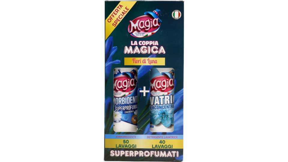 Magia ammorbidente e detersivo lavatrice fior di luna kg.2