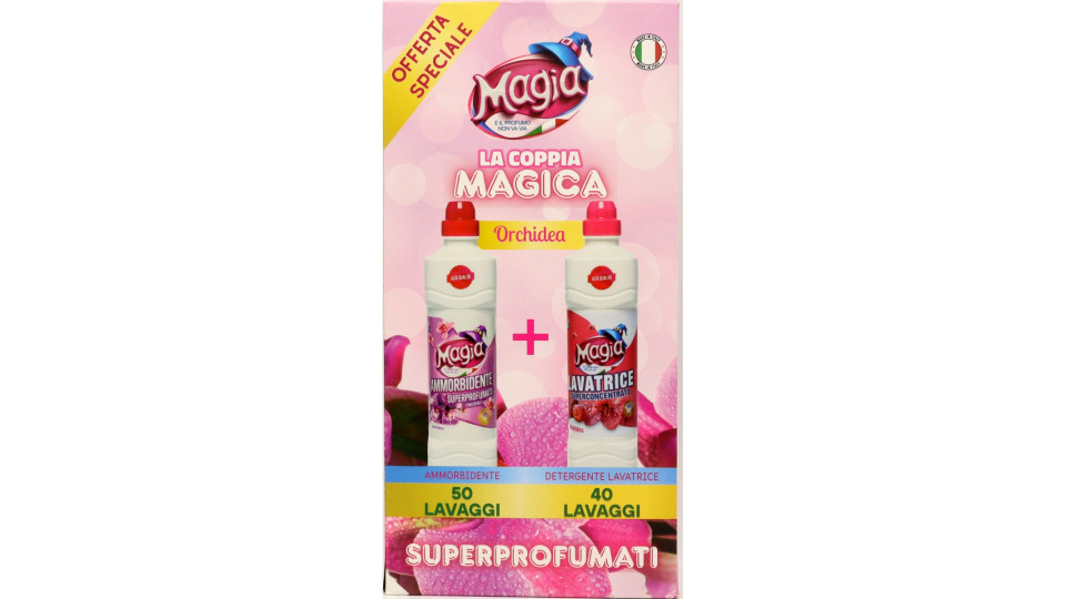 Magia ammorbidente e detersivo lavatrice ordhidea kg.2