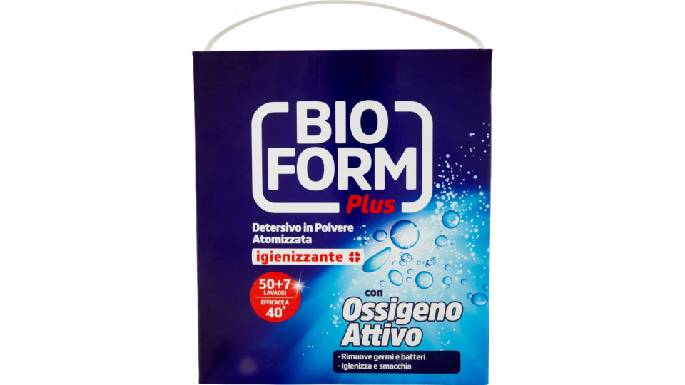 Bioform Plus Detersivo in Polvere Atomizzata igienizzante kg.3,15